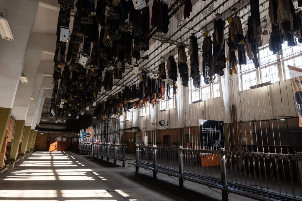 Galerie boisee de la mine de Rammelsberg, Basse-Saxe, Allemagne