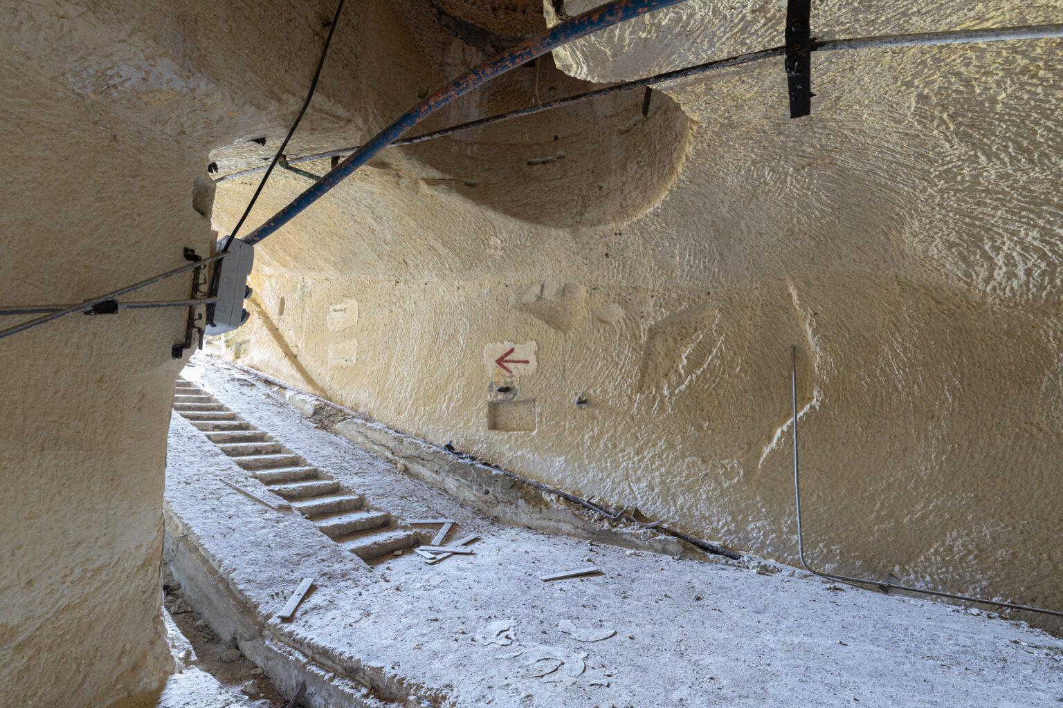 Galerie souterraine de la station d’émission de Bengħajsa, Malte